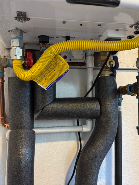 water heater connections