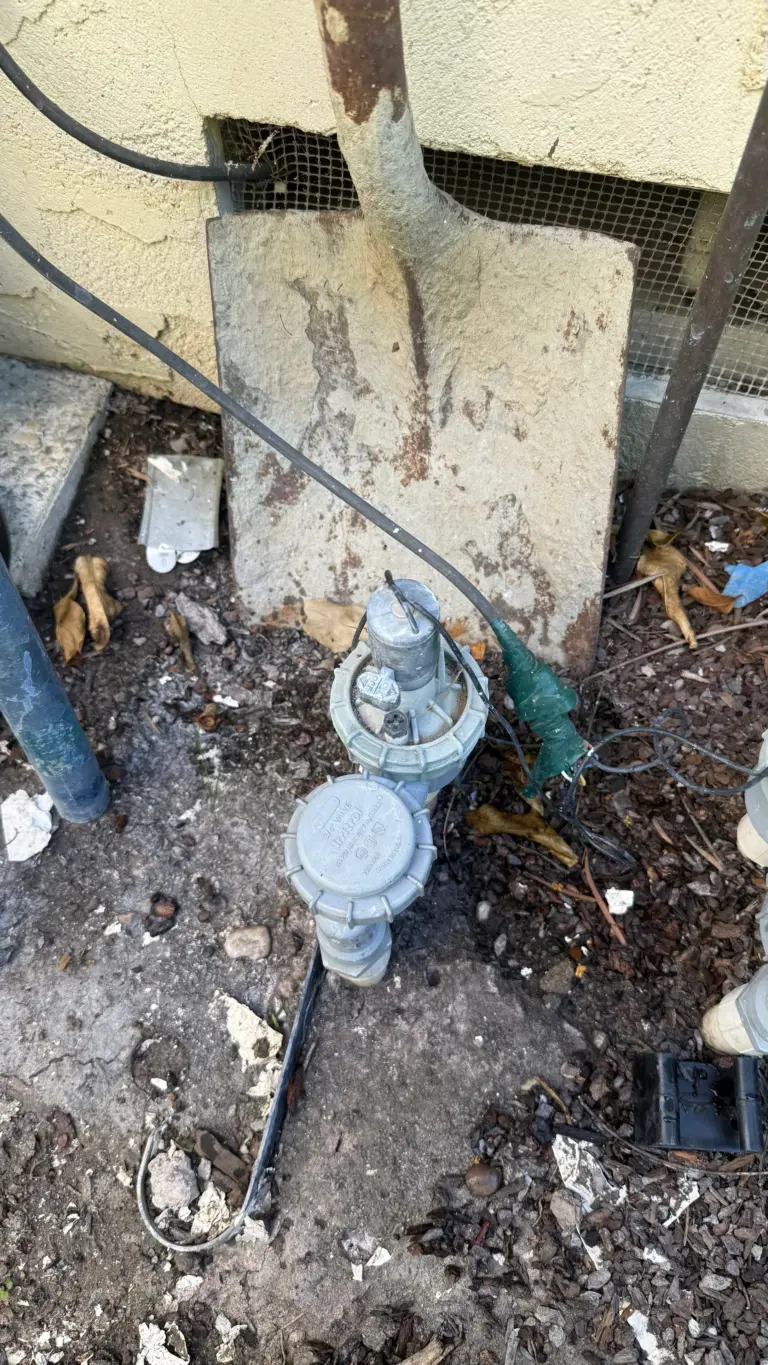 Irrigation valve exposed in a residential yard for replacement