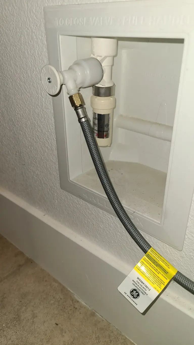 Angle stop valve replaced at a fixture water supply